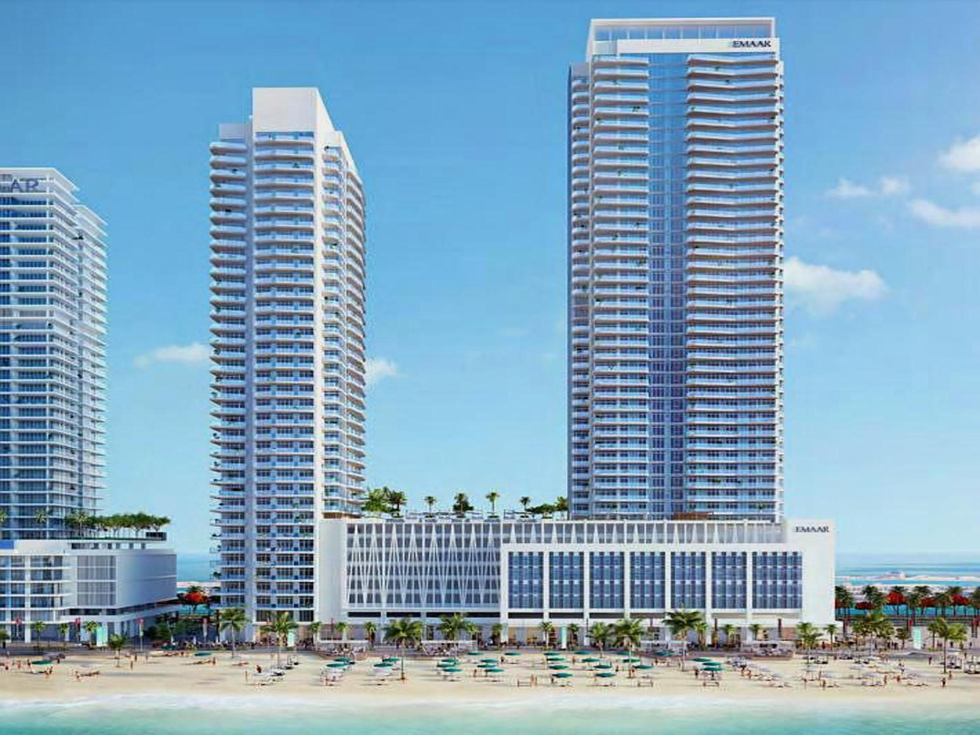 Ultra Luxury Emaar Beachfront - Private Beach And Pool Dubai Luaran gambar